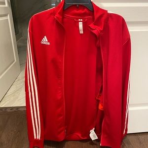 Brand New Adidas Tracksuit (RED) -Zip up sweater